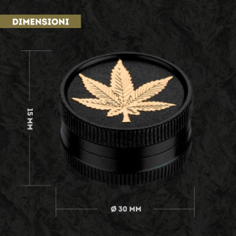 Tritatabacco in Metallo Nero Champ - 12 Blister da 3 Grinder