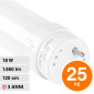 V-Tac VT-1221 25 Tubi LED T8 G13 18W SMD in Vetro Lampadina 120cm con Starter - SKU 2981 / 2982 / 2983