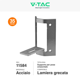 Struttura Montaggio Pannelli Solari Fotovoltaici V-Tac Kit