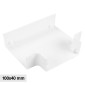 Elmark Angolo a T per 3 Canaline Passacavi 100x40 in Plastica Bianca - mod. 562100403