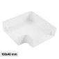 Elmark Angolo a L per 2 Canaline Passacavi 100x40 in Plastica Bianca - mod. 562100404