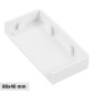 Elmark Tappo di Chiusura per Canaline Passacavi 80x40 in Plastica Bianca - mod. 56280406