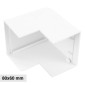 Elmark Angolo Esterno per 2 Canaline Passacavi 80x60 in Plastica Bianca - mod. 56280601