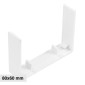 Elmark Connettore Giunto per Canaline Passacavi 80x60 in Plastica Bianca - mod. 56280605