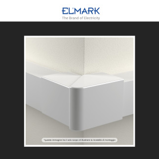 Elmark Angolo Esterno Regolabile per Canaline Passacavi 40x40