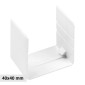 Elmark Connettore Giunto per Canaline Passacavi 40x40 in Plastica Bianca - mod. 56240405