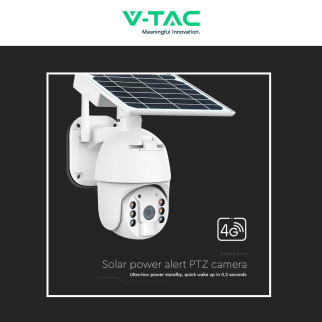 VT-11024-4G Telecamera di Sorveglianza PTZ Bianca V-Tac