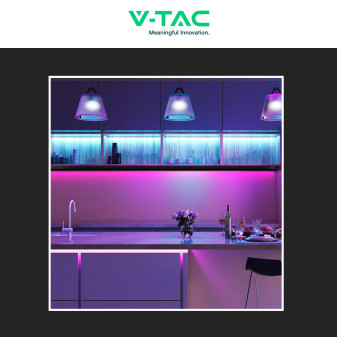 VT-5050-60 Striscia LED Flessibile 35W SMD RGB 60 LED/m 12V - 5m V-Tac