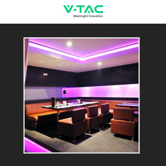 VT-5050-60 Striscia LED Flessibile 35W SMD RGB 60 LED/m 12V - 5m V-Tac