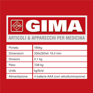 Body Fat Nemesi Bilancia Digitale Misurazione Grasso Corporeo Gima