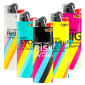 Bic Maxi J26 Accendini Grandi con Fantasia Positive Message - Serie da 5 Accendini