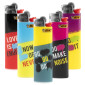 Bic Slim J23 Accendini Medi con Fantasia Rebel - Serie da 5 Accendini