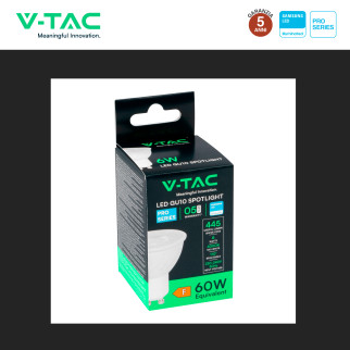 VT-247 Faretto LED GU10 6W Spotlight SMD Chip Samsung V-Tac Pro