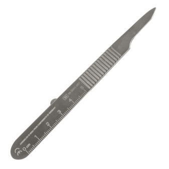 Manico Portalame di Sicurezza n.3 Acciaio Inox per Lame n.10-15 Gima