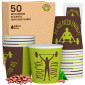 Bicchierini da Caffè in Carta Riciclabile con Fantasia ReadyCUP da 65ml - Confezione da 50 Bicchieri
