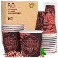 Bicchierini da Caffè in Carta Riciclabile con Fantasia PubPinkCUP da 65ml - Confezione da 50 Bicchieri
