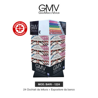 Espositore GMV Gianmarco Venturi con 24 Occhiali da Lettura