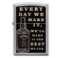 Zippo Accendino a Benzina Ricaricabile ed Antivento con Fantasia Jack Daniel's - mod. 23D007