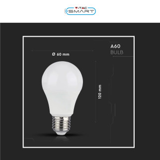 VT-5113 Lampadina LED E27 11W Bulb A60 RGB CCT V-Tac Smart