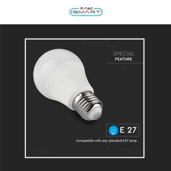 VT-5113 Lampadina LED E27 11W Bulb A60 RGB CCT V-Tac Smart