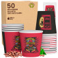 Bicchierini da Caffè in Carta Riciclabile con Fantasia FlipperCUP da 65ml - Confezione da 50 Bicchieri