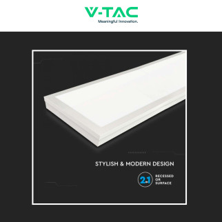 VT-12030 Pannello LED Rettangolare 120x30 40W SMD Driver V-Tac