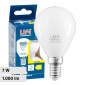 Life Lampadina LED E14 Filament 7W Minisfera P45 MiniGlobo in Vetro Milky - mod. 39.920250CM27 / 39.920250CM30 / 39.920250NM40