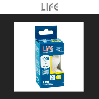 Lampadina LED E27 7W G45 MiniGlobo Filament Life