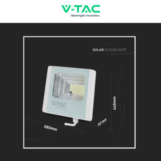 VT-300W Faro LED 50W IP65 Pannello Solare con Telecomando V-Tac