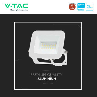 V-Tac Pro VT-44020 Faro LED 20W SMD Chip Samsung Bianco