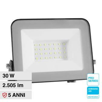 V-Tac Pro VT-44030 Faro LED 30W SMD IP65 nero