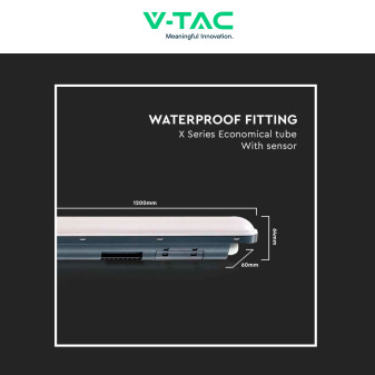 VT-1253S Tubo Plafoniera LED SMD 36W IP65 120cm V-Tac