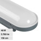 V-Tac VT-1254 Tubo Plafoniera LED SMD Linkabile 48W IP65 Lampadina 150cm - SKU 10223 / 10222