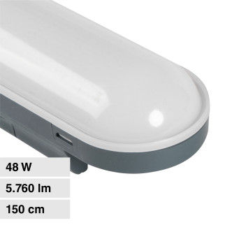 VT-1254 Tubo Plafoniera LED SMD 48W IP65 150cm V-Tac