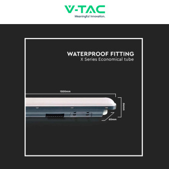 VT-1254 Tubo Plafoniera LED SMD 48W IP65 150cm V-Tac