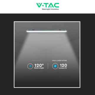 VT-1253 Tubo Plafoniera LED SMD 36W IP65 120cm V-Tac