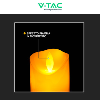 VT-7568 Lampada LED da Tavolo Effetto Candela 53x110mm V-Tac