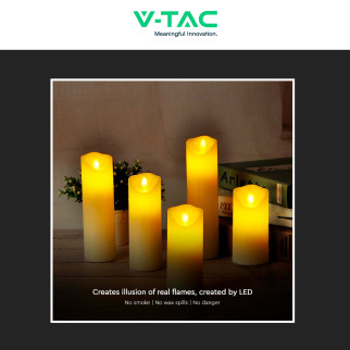 VT-7568 Lampada LED da Tavolo Effetto Candela 53x110mm V-Tac
