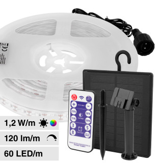 VT-2835 Striscia LED RGB con Pannello Solare e Telecomando 6W V-Tac