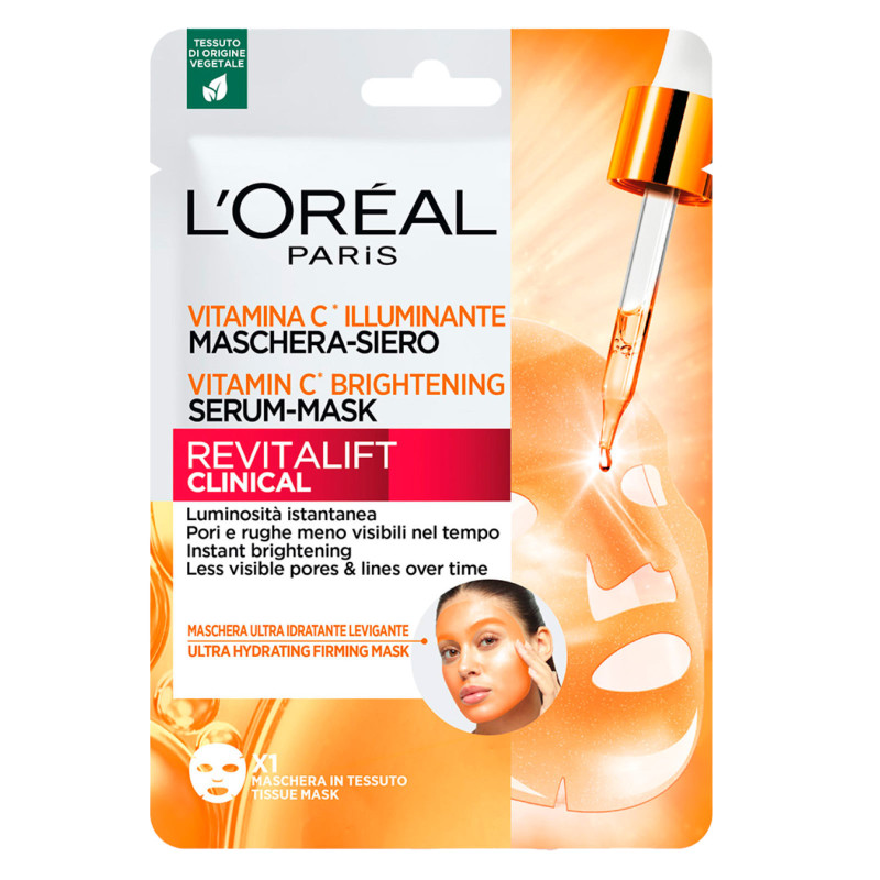L'Oréal Paris Revitalift Clinical Maschera Siero Illuminante Tessuto