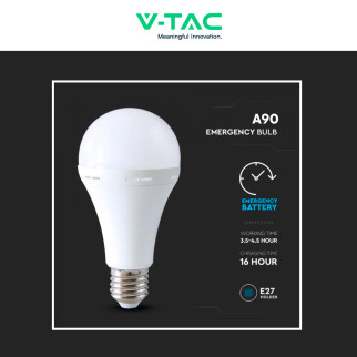 VT-51015 Lampadina LED E27 15W SMD Luce di Emergenza V-Tac
