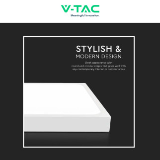 VT-8630 Plafoniera LED Quadrata 30W SMD IP44 Bianca V-Tac