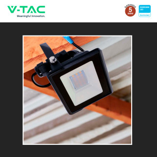 VT-128 Faro LED 20W SMD IP65 Chip Samsung Colore Nero V-Tac