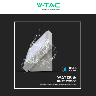 VT-8054 Lampada LED da Muro 12W SMD IP65 Colore Grigio V-Tac