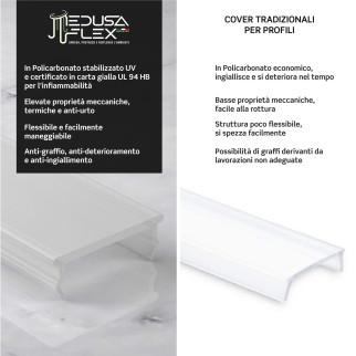 Medusaflex Andromeda Copertura Opaca per Profilo in Alluminio 80m