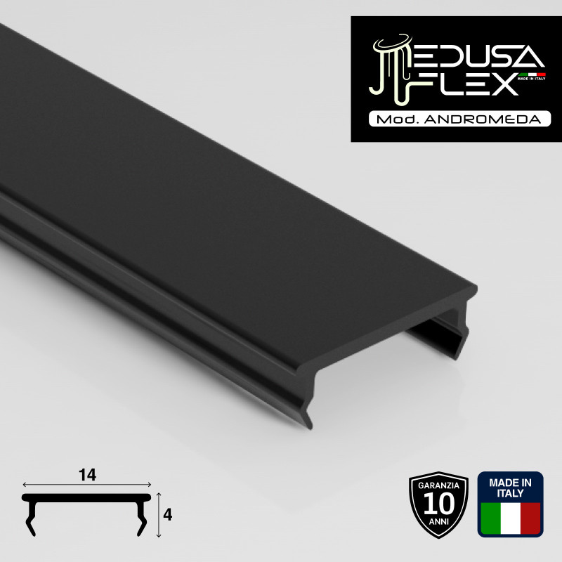 Medusaflex Andromeda Copertura Nera per Profilo in Alluminio