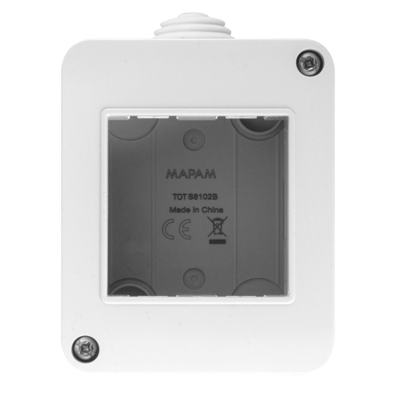MAPAM Box ART 2P - mod. ART-A8102BI - Compatibile con BTicino LIVING
