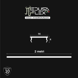Medusaflex Andromeda Copertura Blu per Profilo in Alluminio