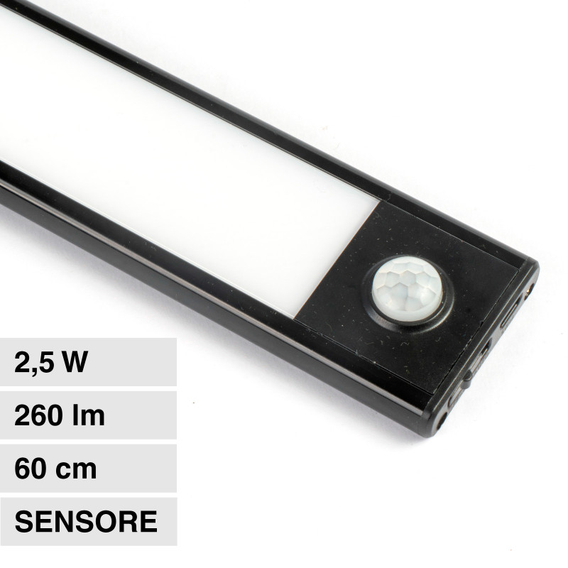 VT-8143 V-Tac Lampada LED da Armadio 2,5W SMD Sensore PIR