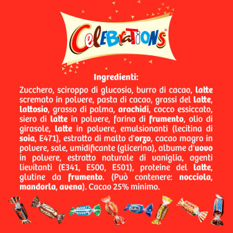 Celebration Maxi Tube Cioccolatini Etichetta Congratulazioni 1435g